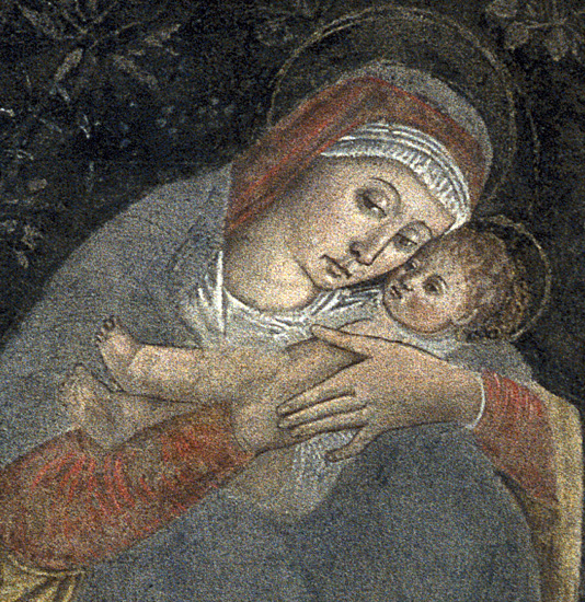 Detail of Madonna dell' umiltà