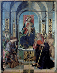 Madonna in trono col Bambino, Sant'Antonio Abate e l'Arcangelo Michele