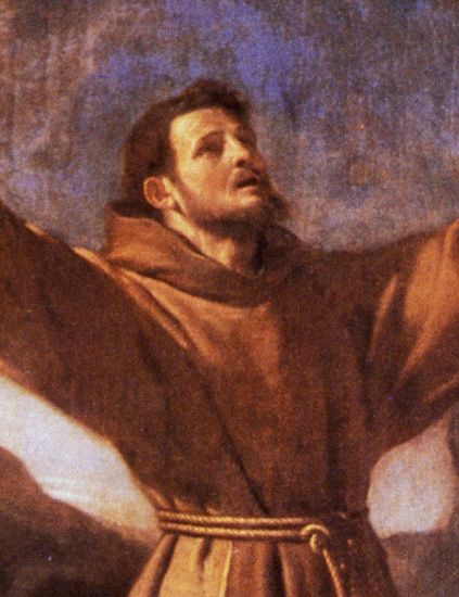 Detail of San Francesco riceve le stigmate