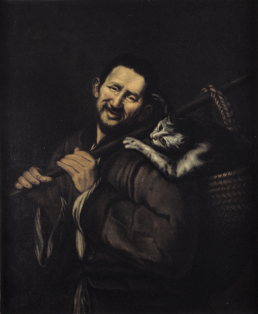 Uomo col gatto