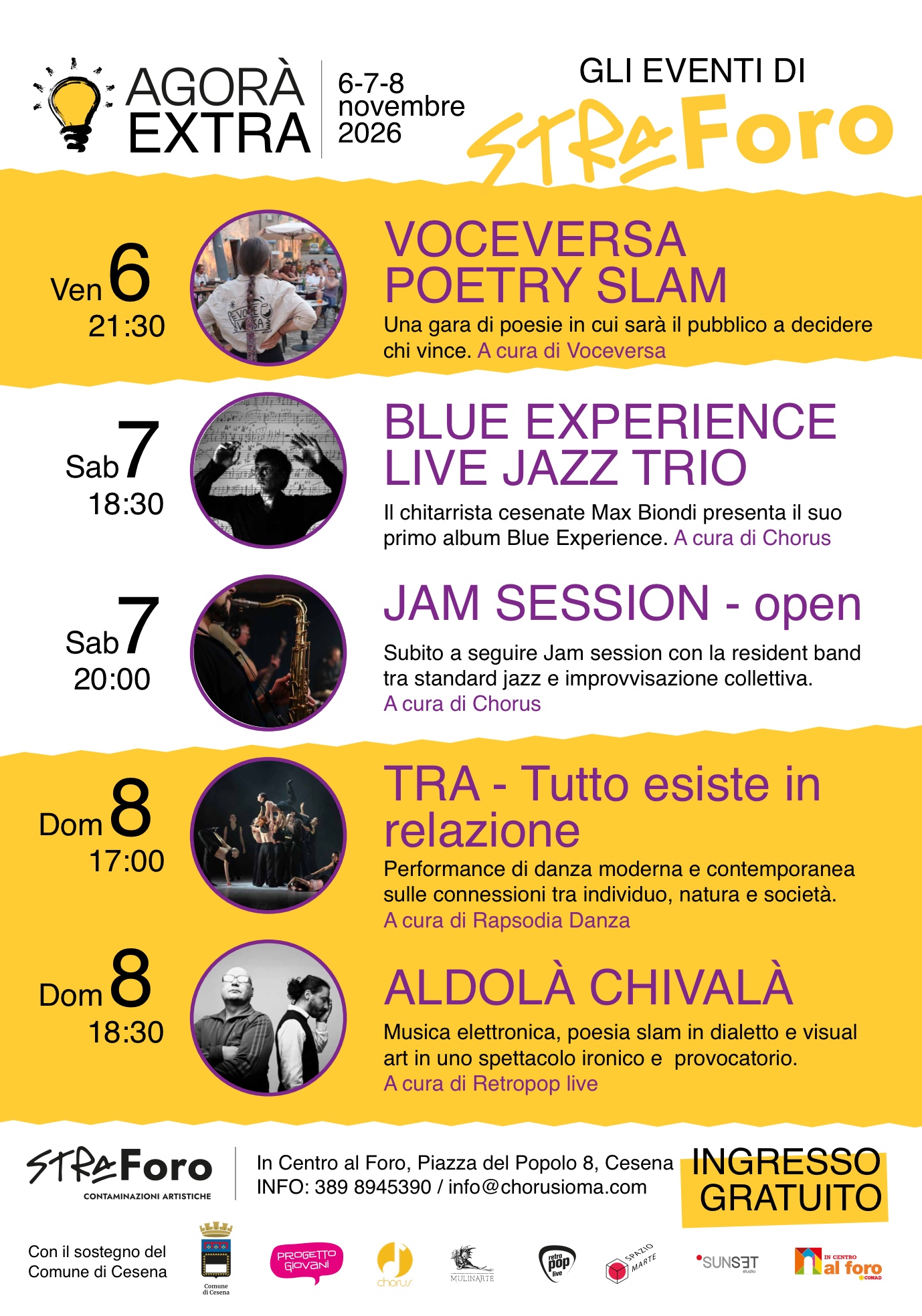 Immagine per Agorà Extra - Gli eventi di Straforo